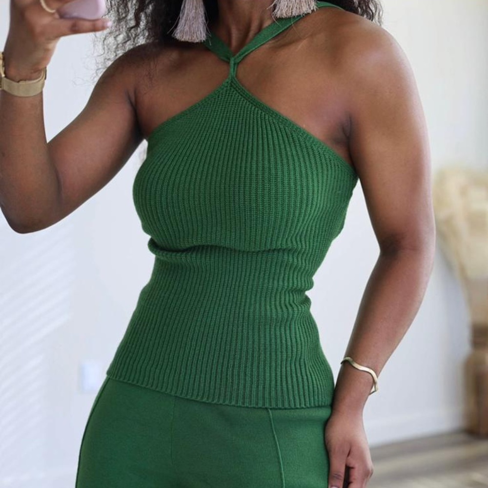 Kaley Highwaist Knit Pants Set